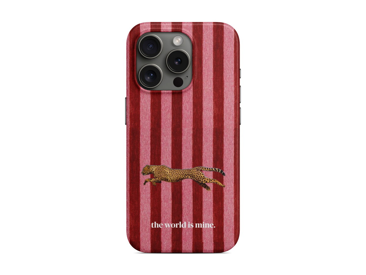 Kırmızı Leopar Telefon Kılıfı (D118)