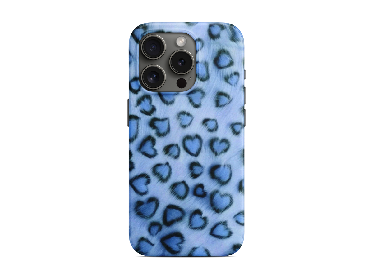 Mavi Leopar Telefon Kılıfı (D126)