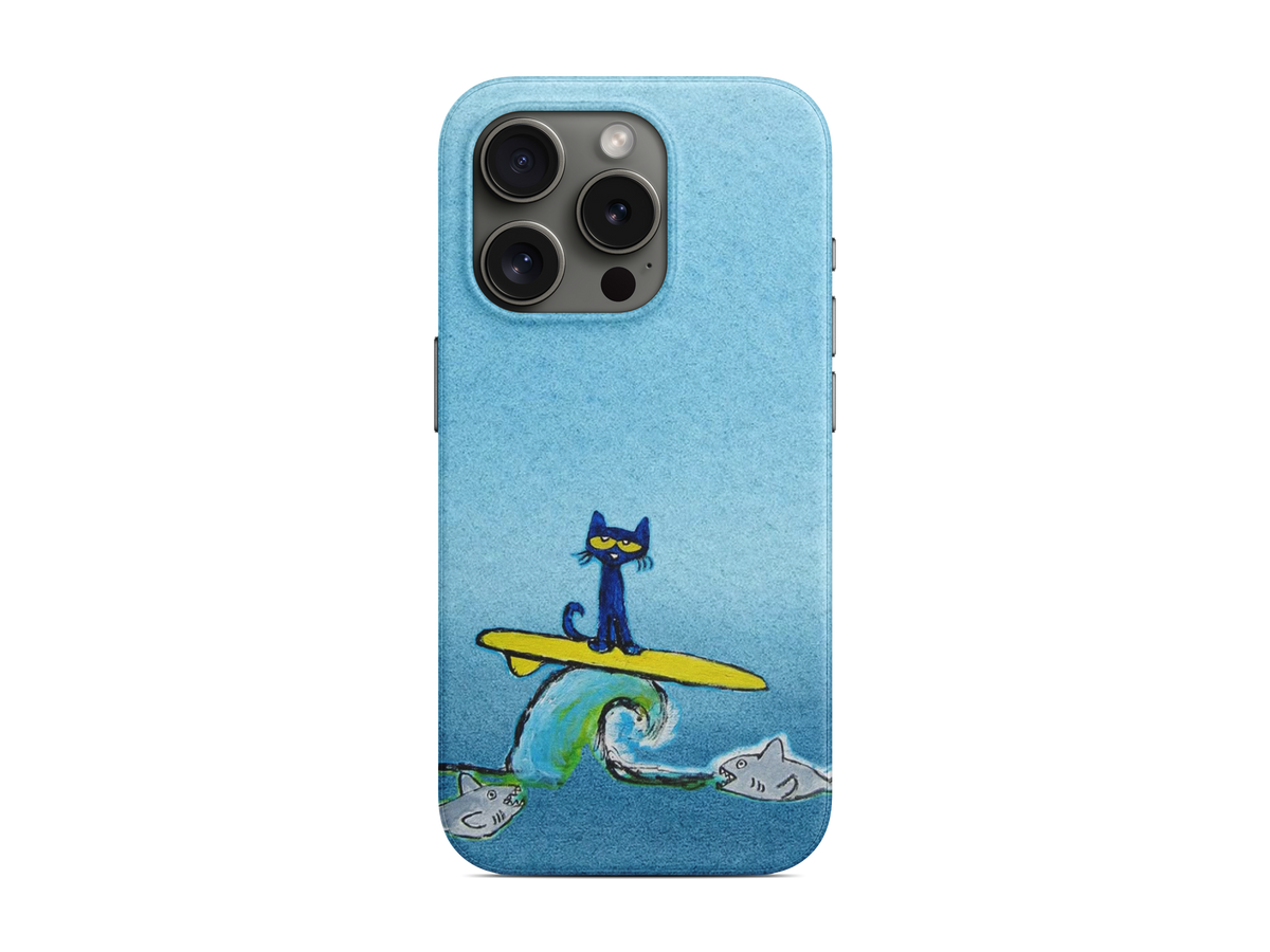 Sörf Yapan Kedi Telefon Kılıfı (D157)