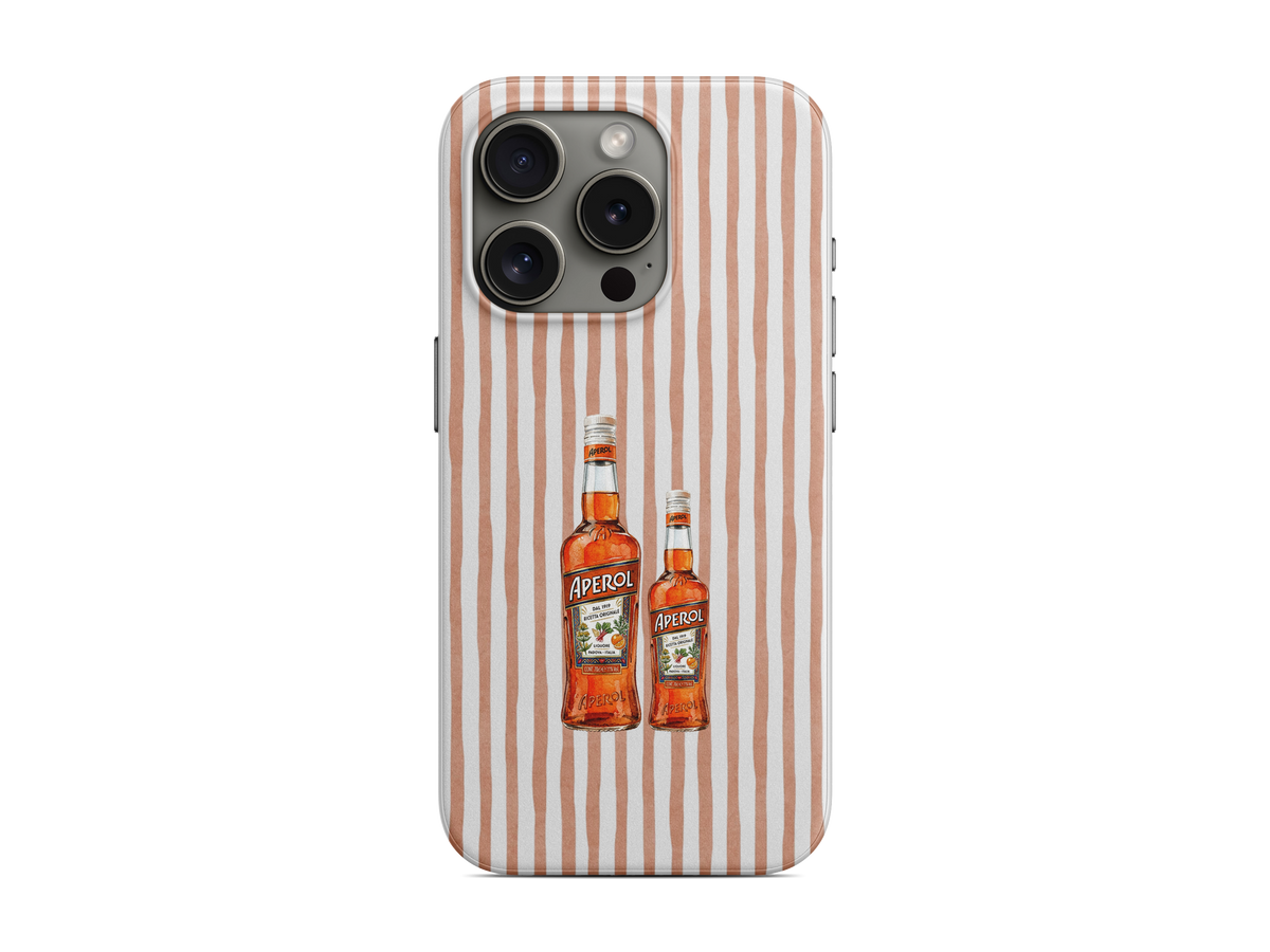Çizgili - Aperol Telefon Kılıfı (D233)