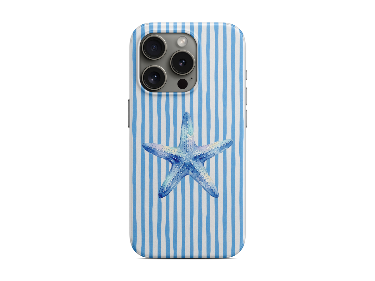 Çizgili - Denizyıldızı Telefon Kılıfı (D239)