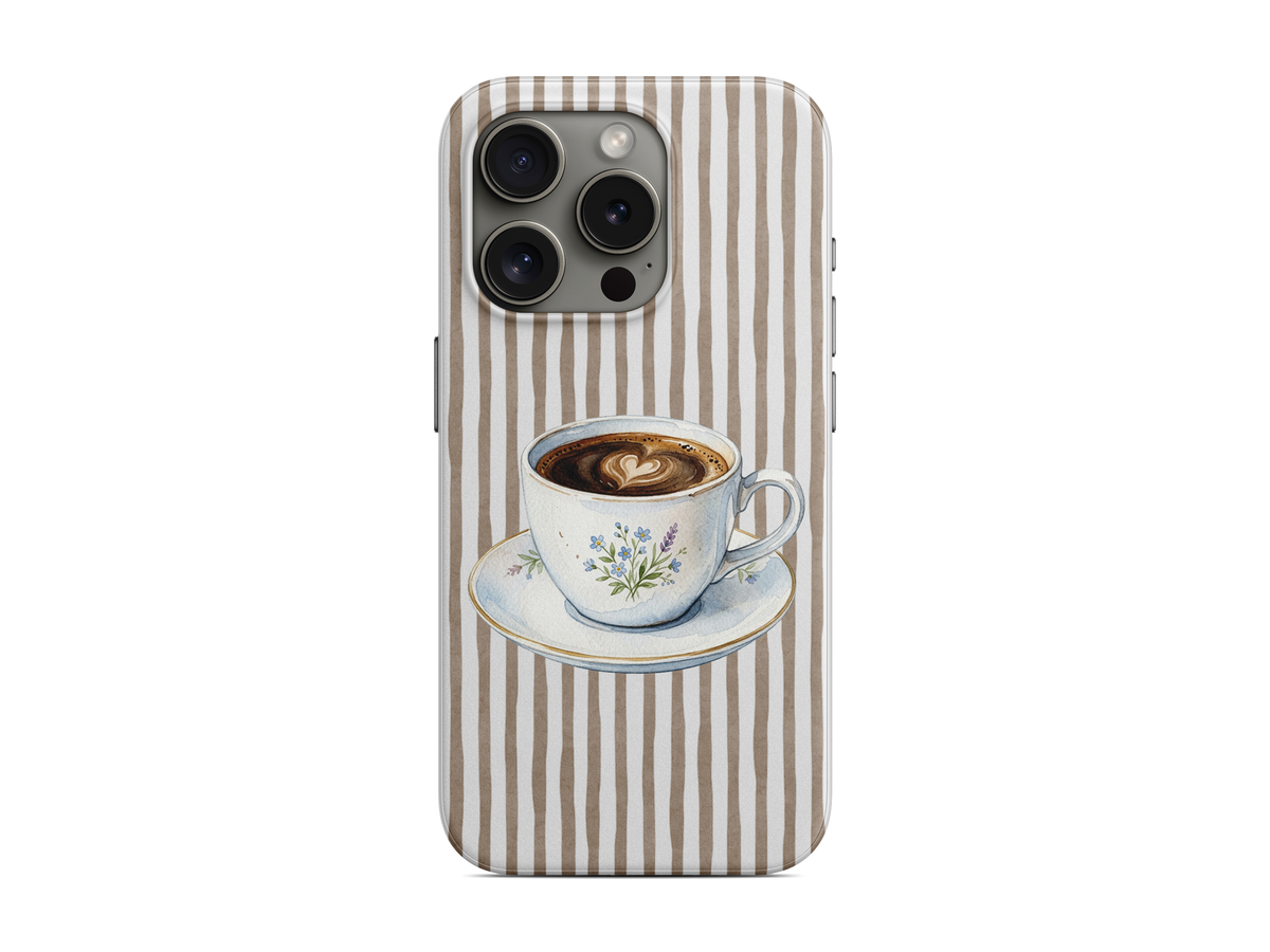 Çizgili - Kahve Telefon Kılıfı (D247)