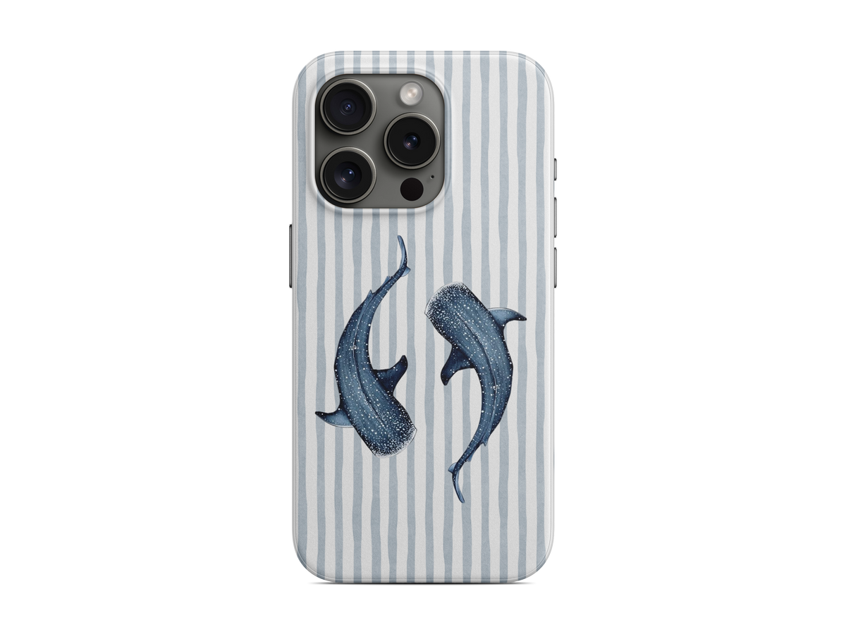Çizgili - Balina Telefon Kılıfı (D104)