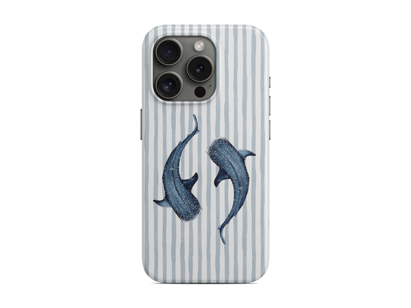 Çizgili - Balina Telefon Kılıfı (D104)