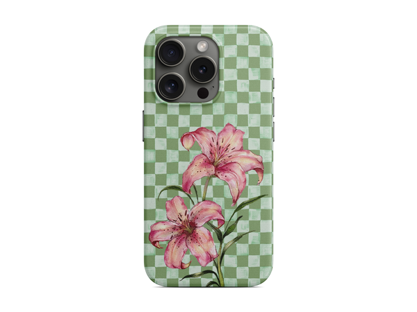Kareli - Zambak Telefon Kılıfı (D107)