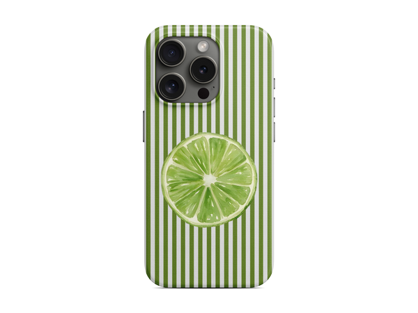 Çizgili - Limon Telefon Kılıfı (D112)