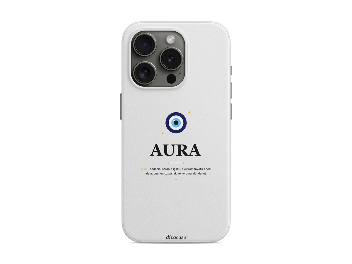 Nazar - Aura Beyaz Telefon Kılıfı (D197)