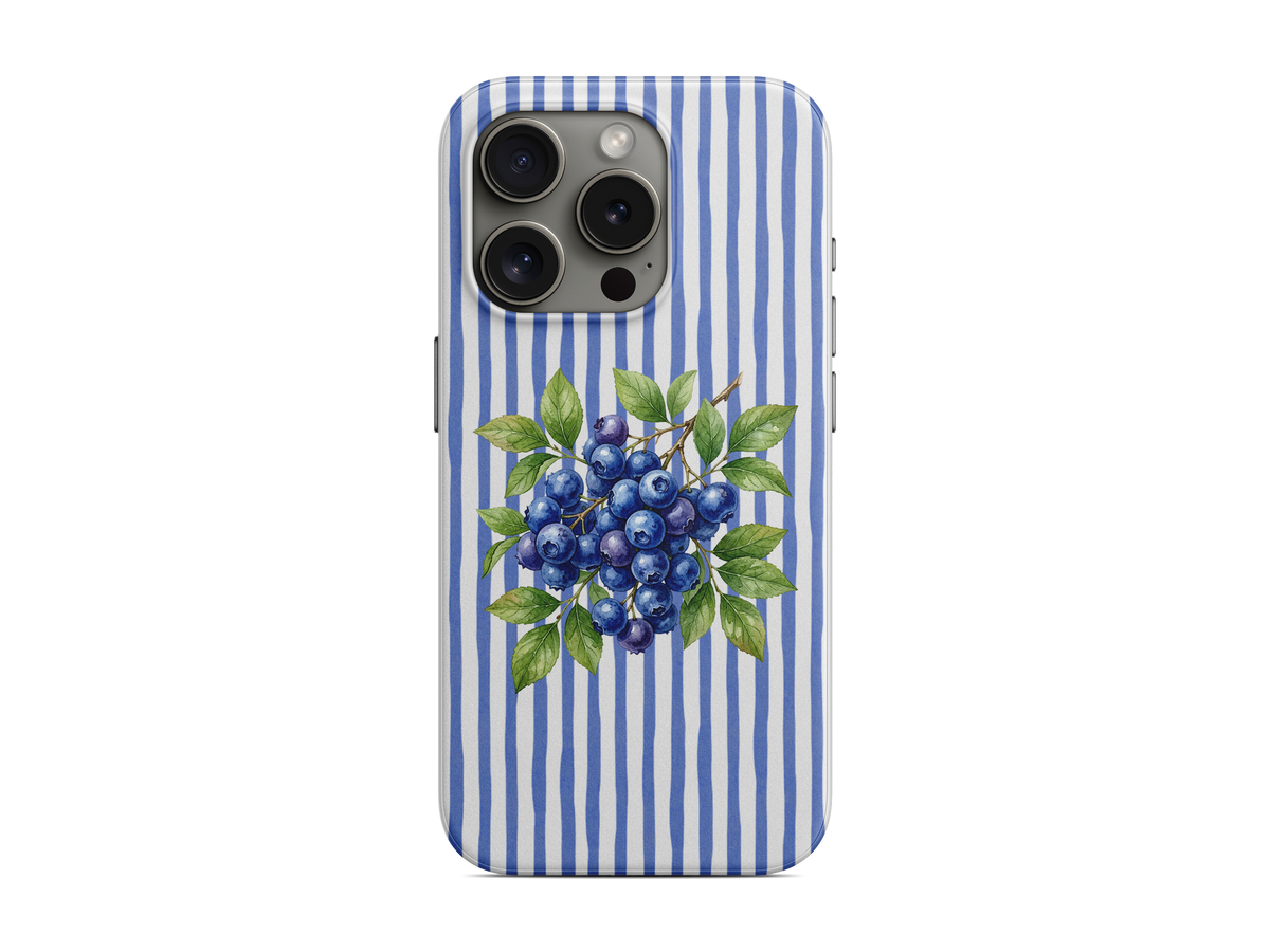 Çizgili - Yaban Mersini Telefon Kılıfı (D240)