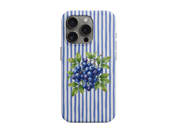 Çizgili - Yaban Mersini Telefon Kılıfı (D240)
