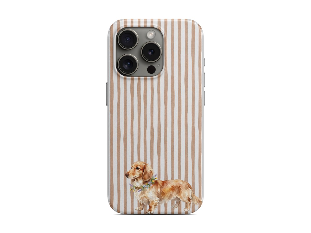 Çizgili - Köpek Telefon Kılıfı (D253)