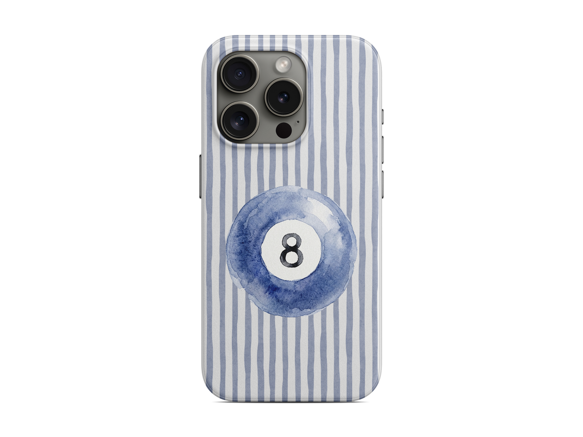 Çizgili - 8 Numaralı Top Telefon Kılıfı (D254)