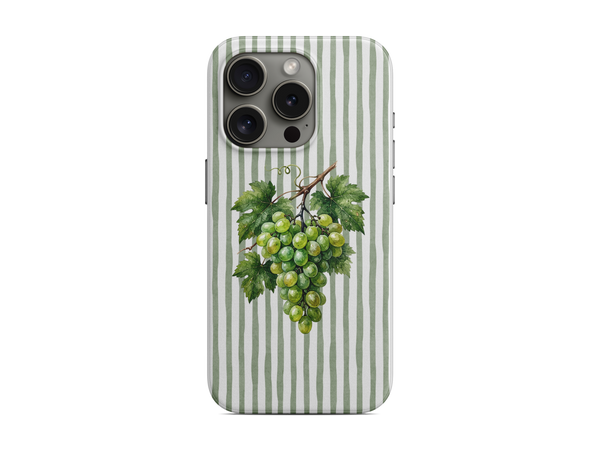 Çizgili - Yeşil Üzüm Telefon Kılıfı (D257)