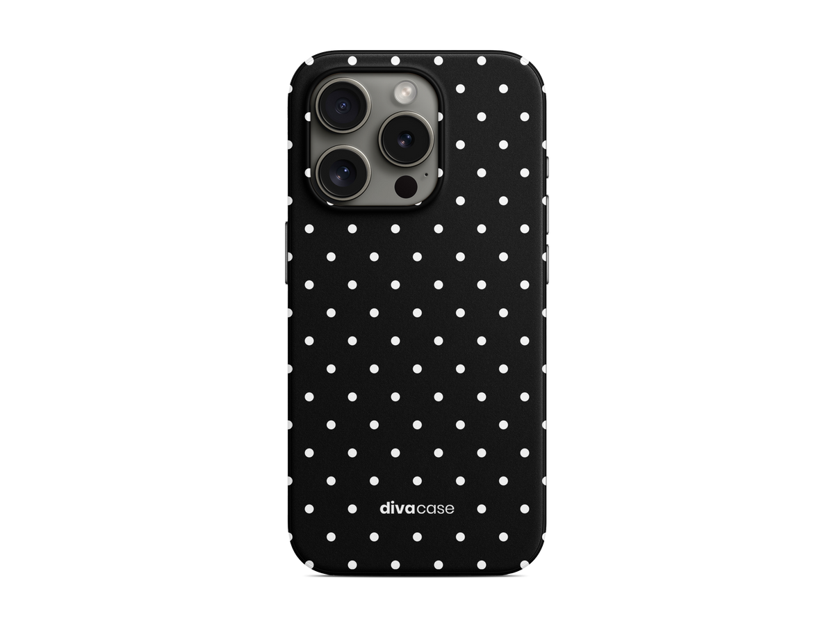 Benekli - Siyah Telefon Kılıfı (D283)
