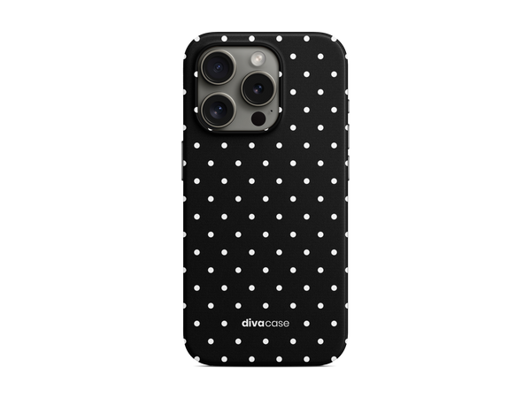 Benekli - Siyah Telefon Kılıfı (D283)